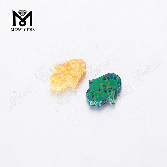 OP69 11x13mm synthetic hamsa opal beads price for jewelry making