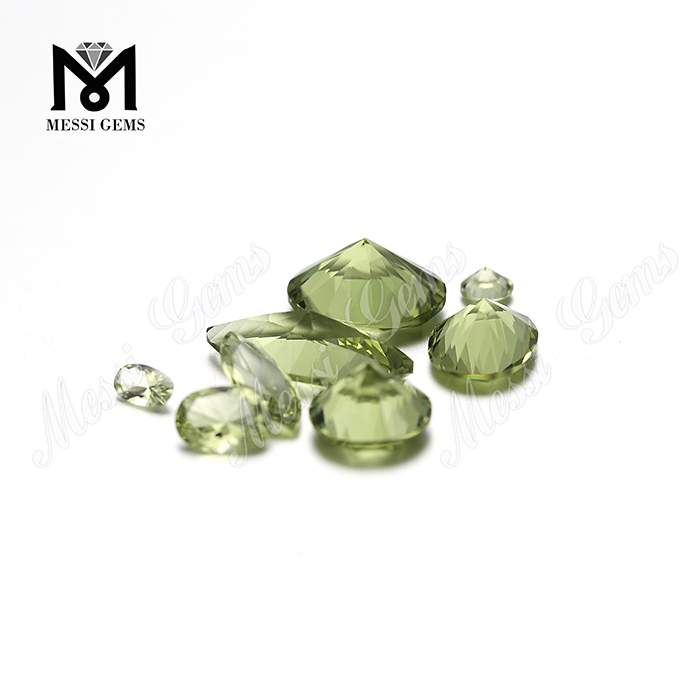 Wholesale #14 olive nano sital gemstone synthetic nanosital stone