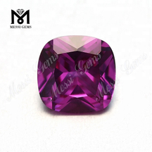 farveskiftende #46 rubinpude 12*12mm syntetisk korund rubinsten pris