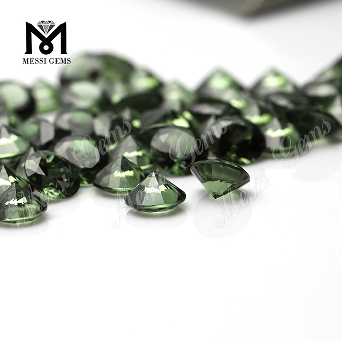 Wholesale Round 10.0mm 149# Green Spinel Synthetic Green Spinel Rough