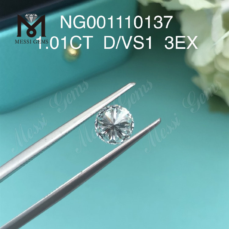 ROUND BRILLIANT Lab diamonds 1.01ct VS1 D EX Cut