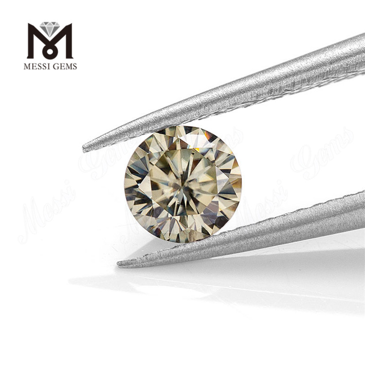 4mm Wholesale Price Round Shape Yellow Loose Moissanite