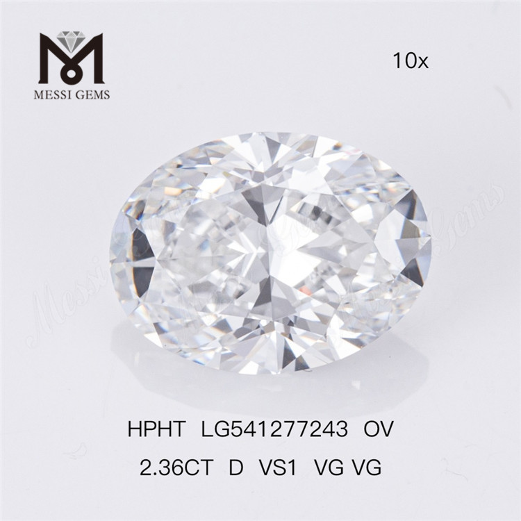2.36CT D VS1 VG VG HPHT OV lab grown diamond IGI