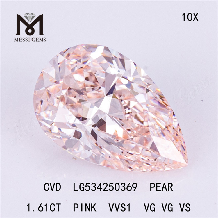 1.61ct ペア ラボ ダイヤモンド ピンク ダイヤモンド ラボ産 販売中