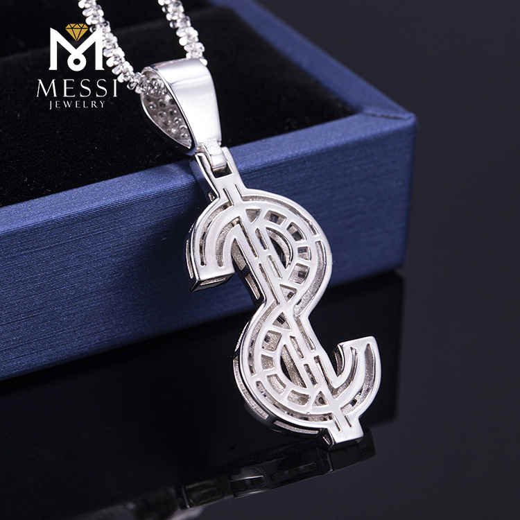 Hiphop Necklace Custom OEM Personality Letter Splicing Pendant Hiphop Jewelry Ice Out necklace