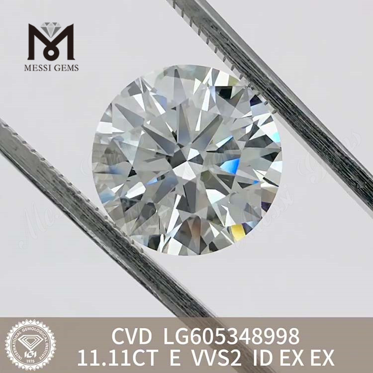 11.11CT E VVS2 ID kunstig diamant koster milj&oslash;venlige v&aelig;rdier丨Messigems CVD LG605348998