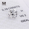 2.19carat synthetic lab grown diamond H VS2 IGI certificate IDEAL cvd white hpht diamond