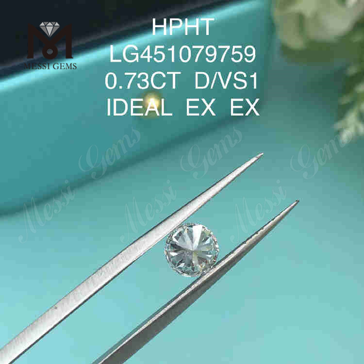 0.73CT D/VS1 loose lab made diamond IDEAL EX EX 