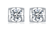 Messi Gems 925 silver jewelry 2 carat DEF moissanite women earring 