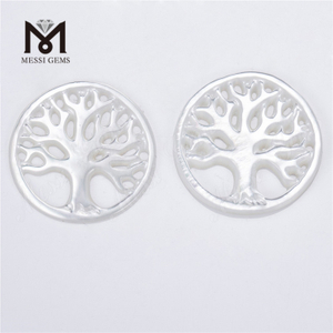 Round shape White Black Tree Shell Mother of Perrl