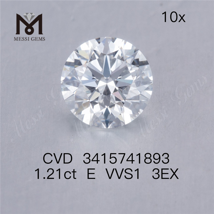 1.21ct VVS lab diamond factory price E 3EX cvd diamond on sale