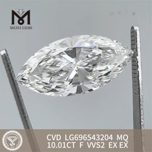 10.1ct f MQ VVS EX EX simuleret diamant CVD LG696543204