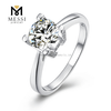 Wholesale 14k 18k Gold Plated Rings 925 Sterling Silver Ring 1ct Moissanite Ring