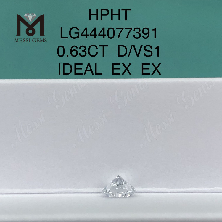0.63 carat D VS1 Round IDEAL Cut Grade lab diamonds