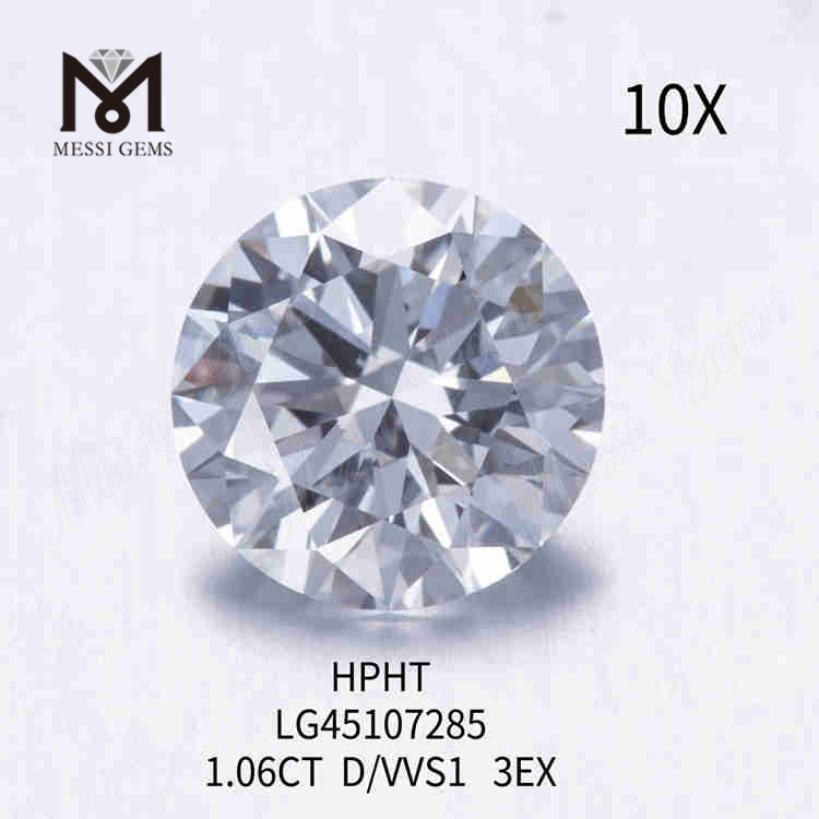 1.06ct white D/VVS1 RD loose loose grown diamond 3EX
