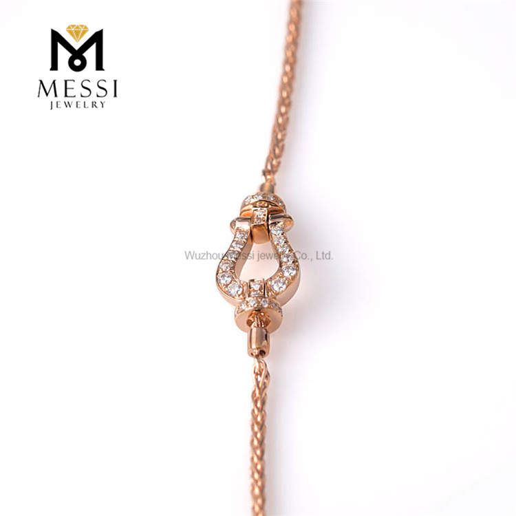 DEF VVS moissanite bracelet woman K Rose Gold Jewelry Bracelet