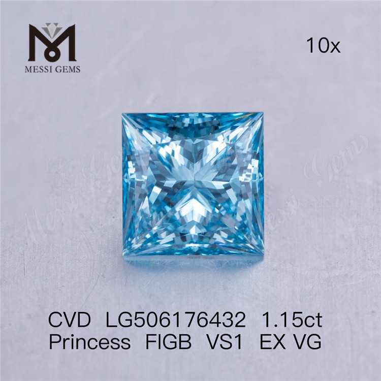 Diamant cultiv&eacute; en laboratoire Princess FIGB VS1 EX VG 1,15 ct CVD LG506176432