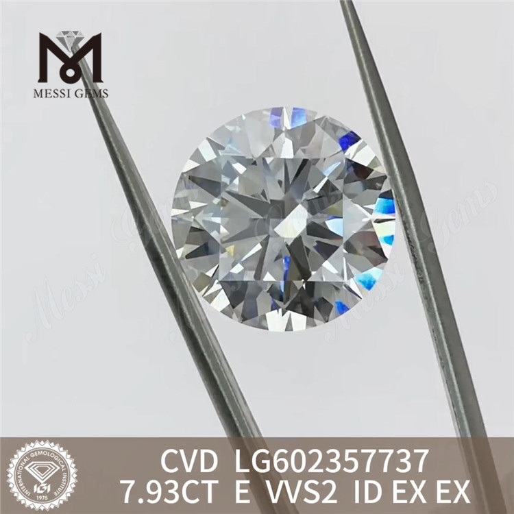 7.93CT E VVS2 ID EX EX cvd ダイヤモンド オンライン 輝きと美しさ LG602357737