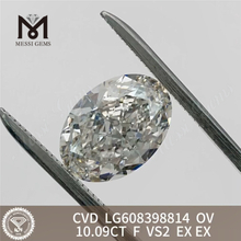 10.09CT F VS2 CVD OV st&oslash;rste laboratoriedyrkede diamant IGI Certified Excellence丨Messigems LG608398814