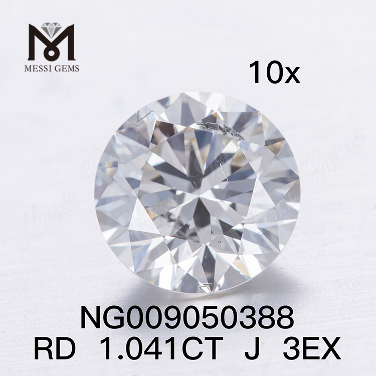 1.041ct J SI1 white Lab Grown Diamond stone I SI EX Cut