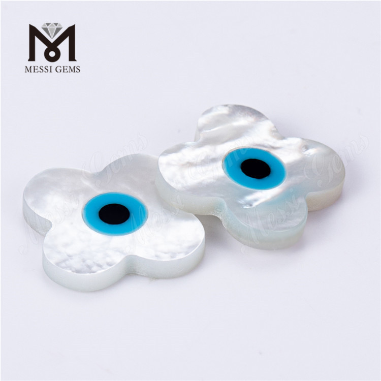 6mm-14mm four clover shape eye shell mother of pearl