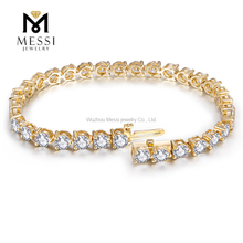 10K 14K 18K ゴールド 9.33ct ラボ グロウン ダイヤモンド テニス チェーン テニス ブレスレット