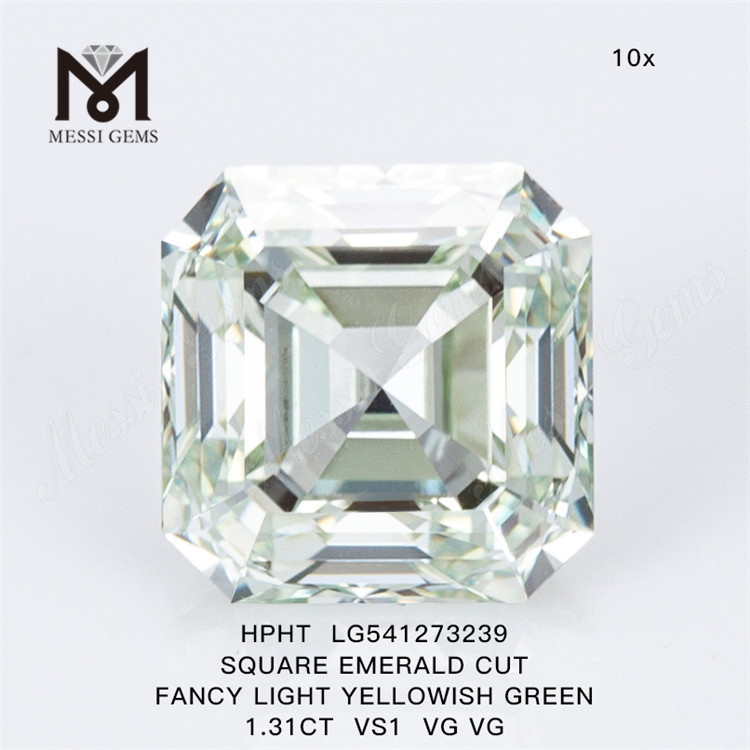 1.31ct HPHT lab grown diamonds wholesale price lab created asscher cut diamond
