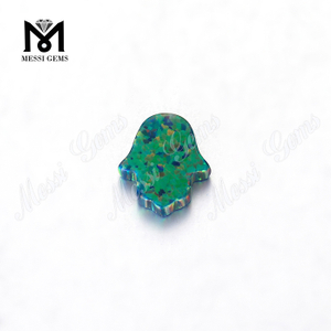 OP69 11x13mm synthetic hamsa opal beads price for jewelry making 