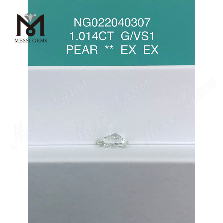 1.014 carat Wholesale Loose Lab Grown Diamonds pear G VS1