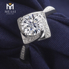 2021 Flower 18K white gold 1 carat moissanite wedding ring for women 