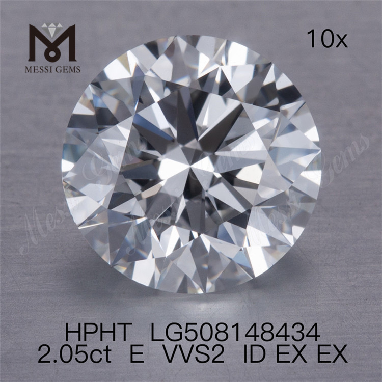 2.05CT E vvs lab diamonds RD Cut hpht diamonds wholesale price