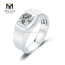 Factory Wholesale Price 925 Moissanite Argentum Jewelry Rings Man Moissanite Ring for Men