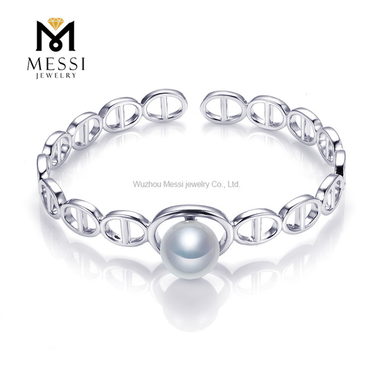 10-11mm Elegant S925 Tahitian Pearl Armbånd