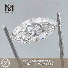 10,02 CT F VVS2 MQ gewachsener Diamant EX EX CVD LG698529205 