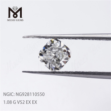1.08CT EX EX Brilliant Cut G VS2 White CVD diamond Synthetic lab created diamond stone