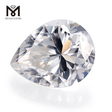Poire synth&eacute;tique de qualit&eacute; sup&eacute;rieure, 8x12mm VVS, pierres moissanite blanches en vrac