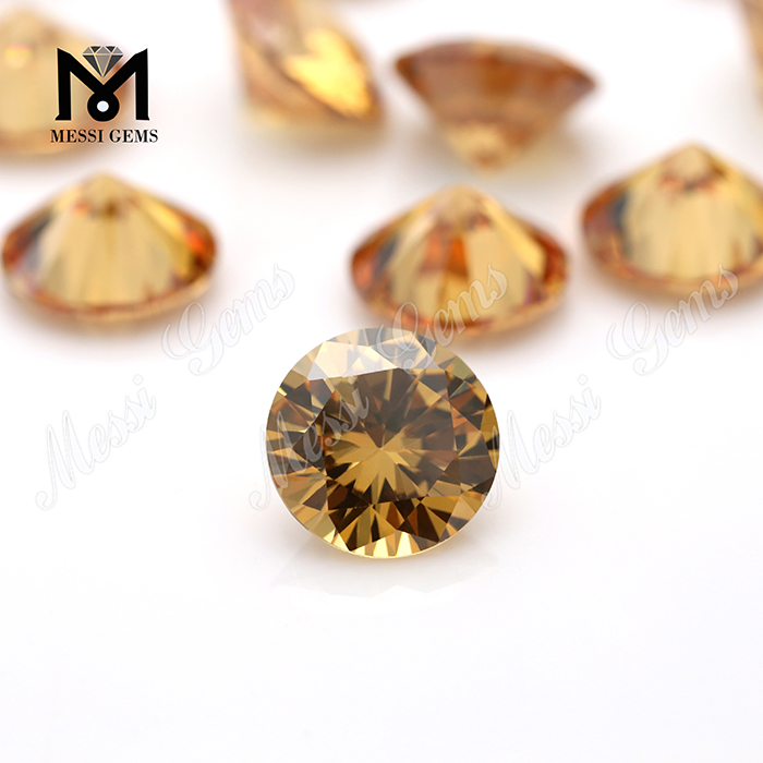 Factory high quality 10mm round cubic zirconia stone price 