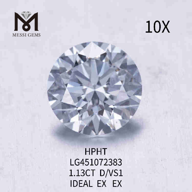 1.13ct D/VS1 RD loose lab grown diamond IDEAL