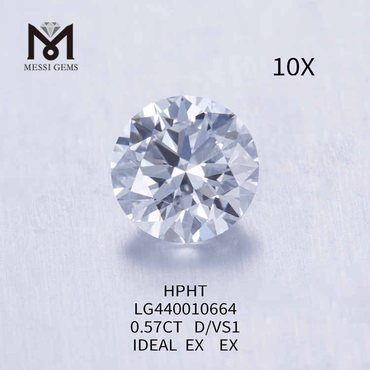 0.57CT D/VS1 round lab grown diamonds online IDEAL