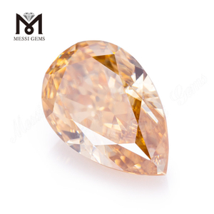 Pear Cut 1.5mm To 16mm champagne Colored loose Moissanite