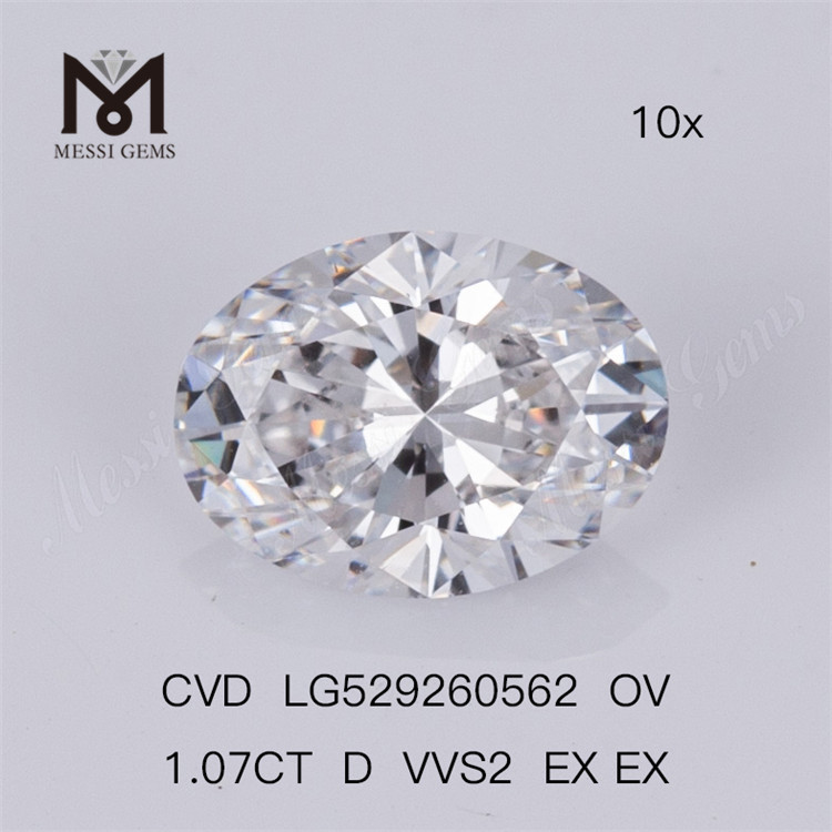 1.07ct D Vvs Lab Diamond OVAL Best Loose Lab Diamond CVD