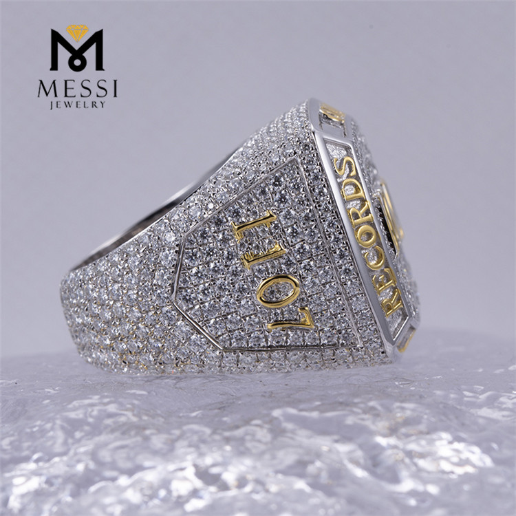 LVMI S925 Lab diamond Mens Hiphop Rings Edgy Fashion for the Bold