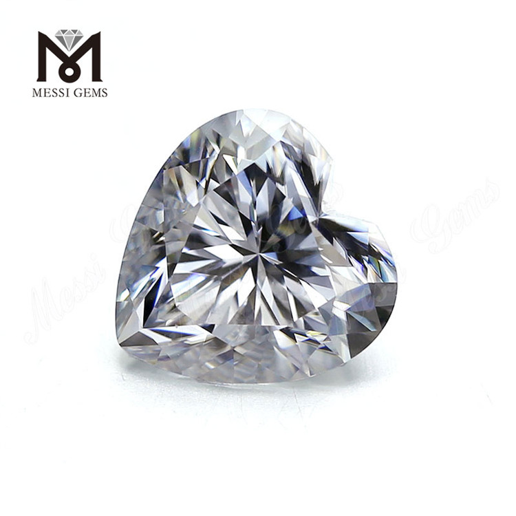 Wholesale price 14*14MM DEF HEART shape loose moissanite stone