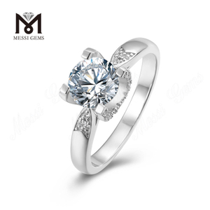 Messi Jewelry 925 sterling silver classical moissanite silver rings