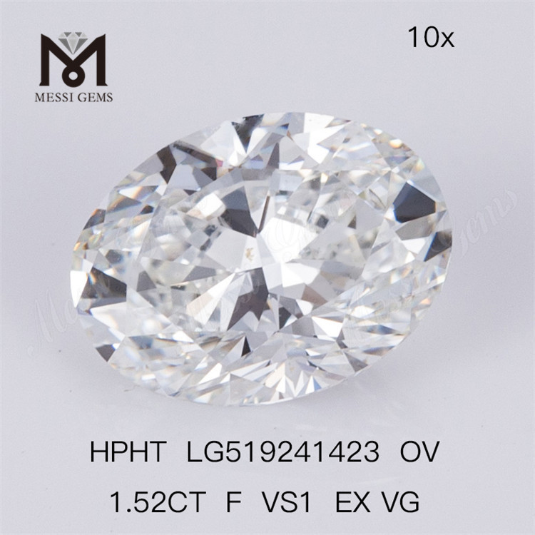 Diamantes de laborat&oacute;rio HPHT 1,52 ct F VS1 EX VG OV