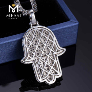 Moissanite Diamond Iced out Hip Hop Pendant iced out mens chain