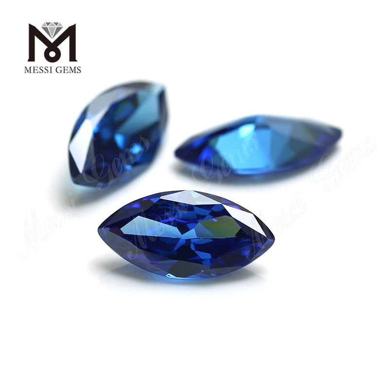 High Quality marquise Shape 7x14mm Blue topaz CZ Cubic Zirconia Stone Price 