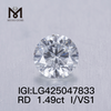 1.49 carat I/VS1 3VG lab grown diamond Round 