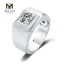 engros 925 sterling s&oslash;lv mand ringe bedste moissanite forlovelsesringe til m&aelig;nd