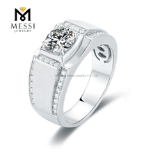 925 S&oslash;lv Moissanite Ring Sterling S&oslash;lv Ring M&aelig;nd til Forlovelsesbryllup